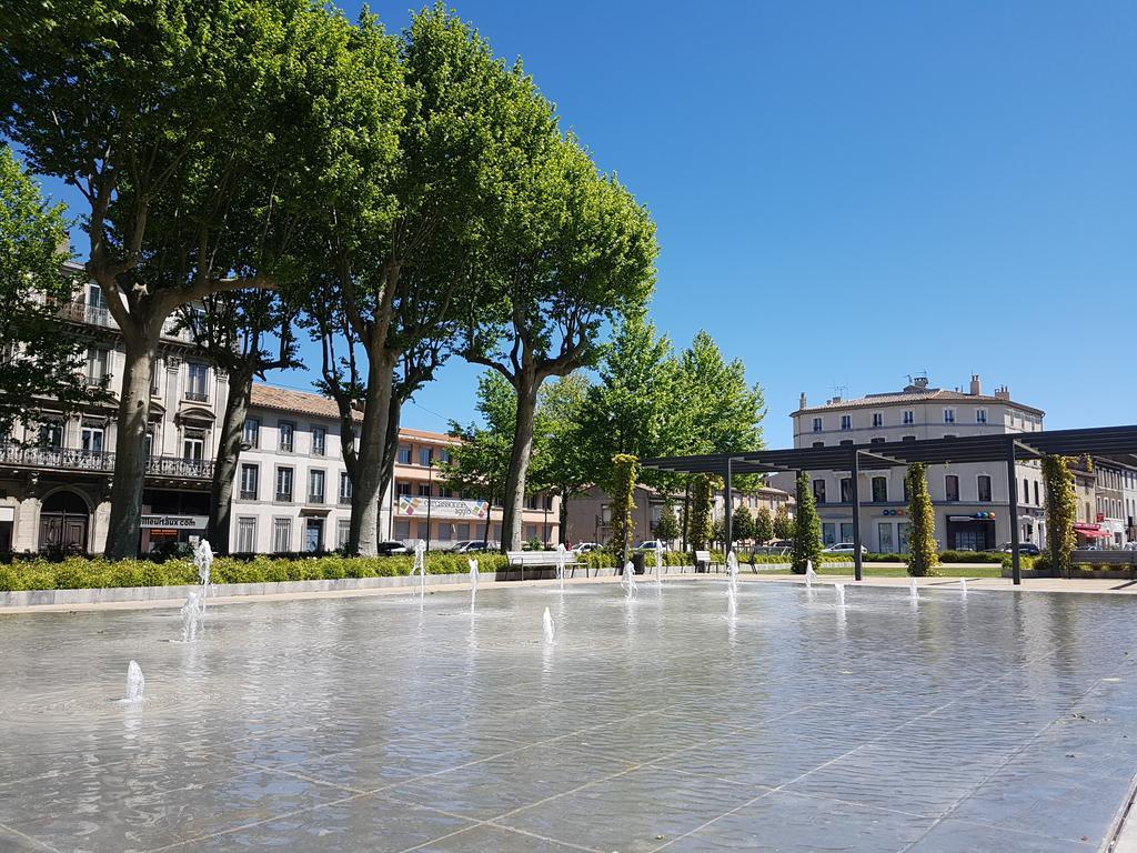Penthouse Apartment Overlooking Place Carnot Carcassonne Exteriör bild