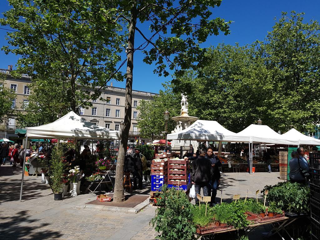Penthouse Apartment Overlooking Place Carnot Carcassonne Exteriör bild